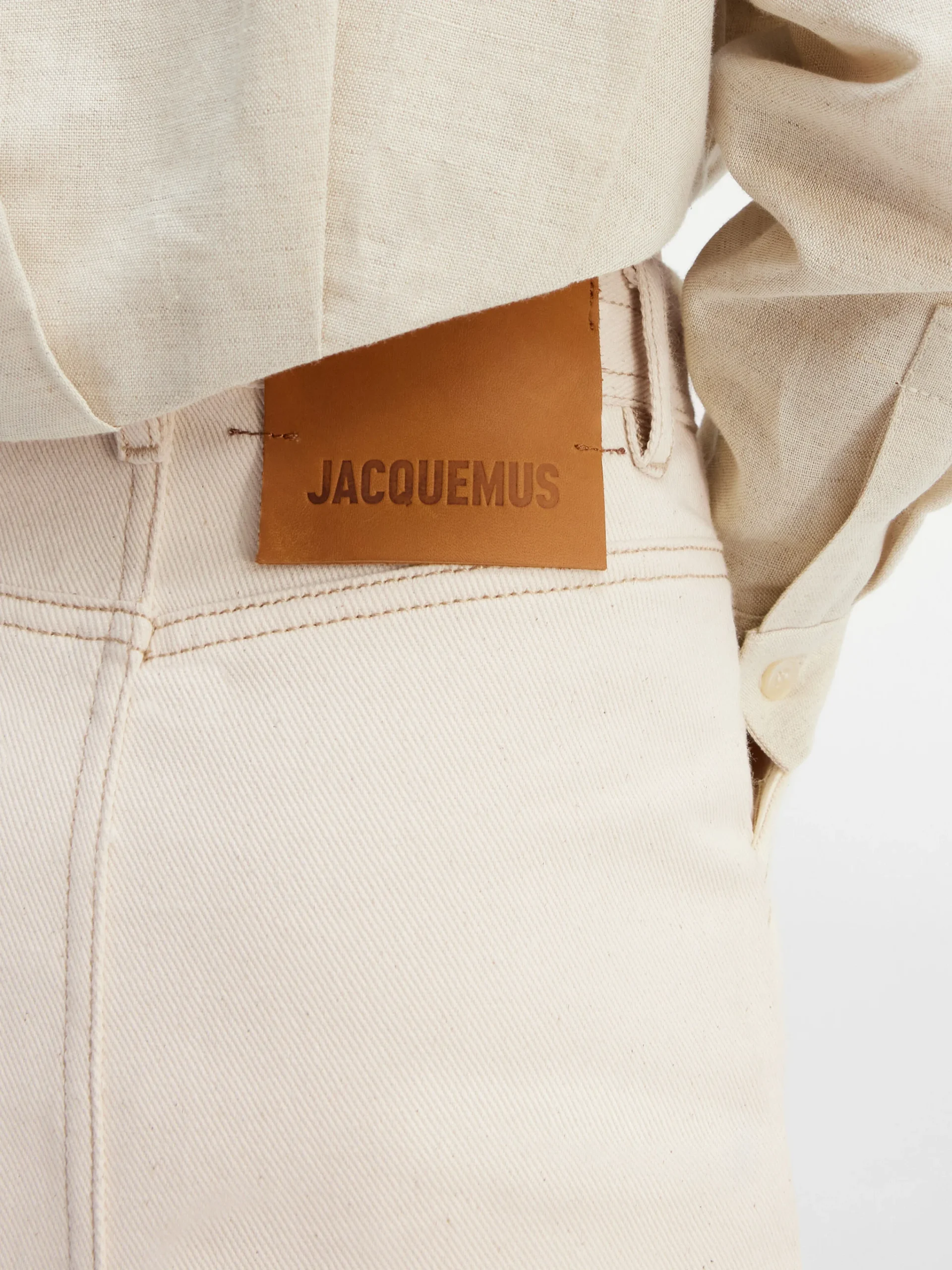 Outlet Jacquemus De de-Nîmes denim rok voor kinderen Off-White