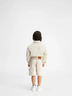 Best Jacquemus De de-N&icirc;mes korte denim broek voor kinderen Off-White