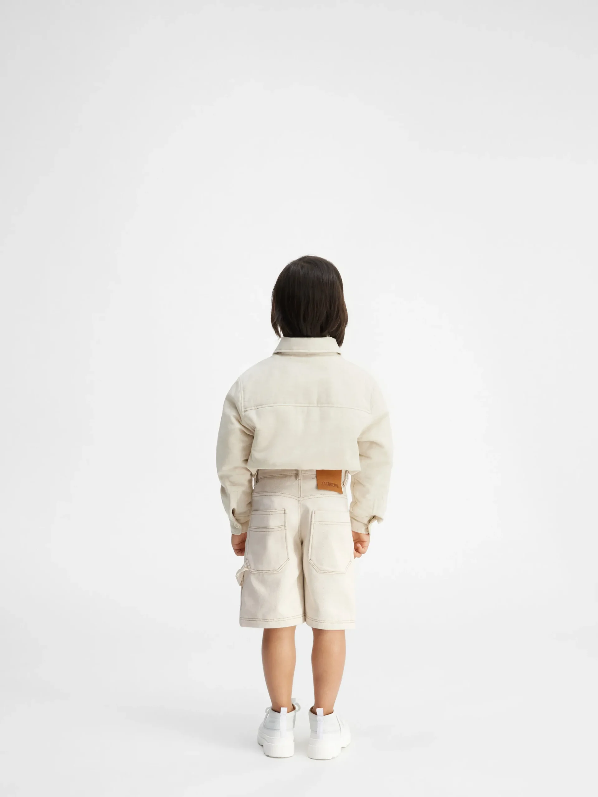 Best Jacquemus De de-Nîmes korte denim broek voor kinderen Off-White