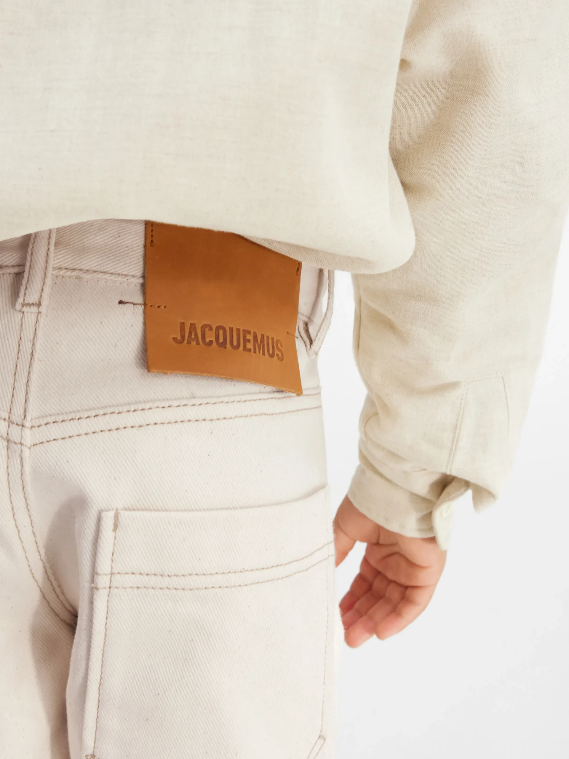 Best Jacquemus De de-Nîmes korte denim broek voor kinderen Off-White