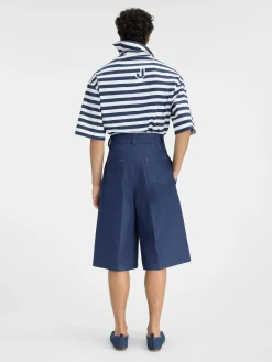 Online Jacquemus De de-N&icirc;mes Ravello korte denim broek Navy
