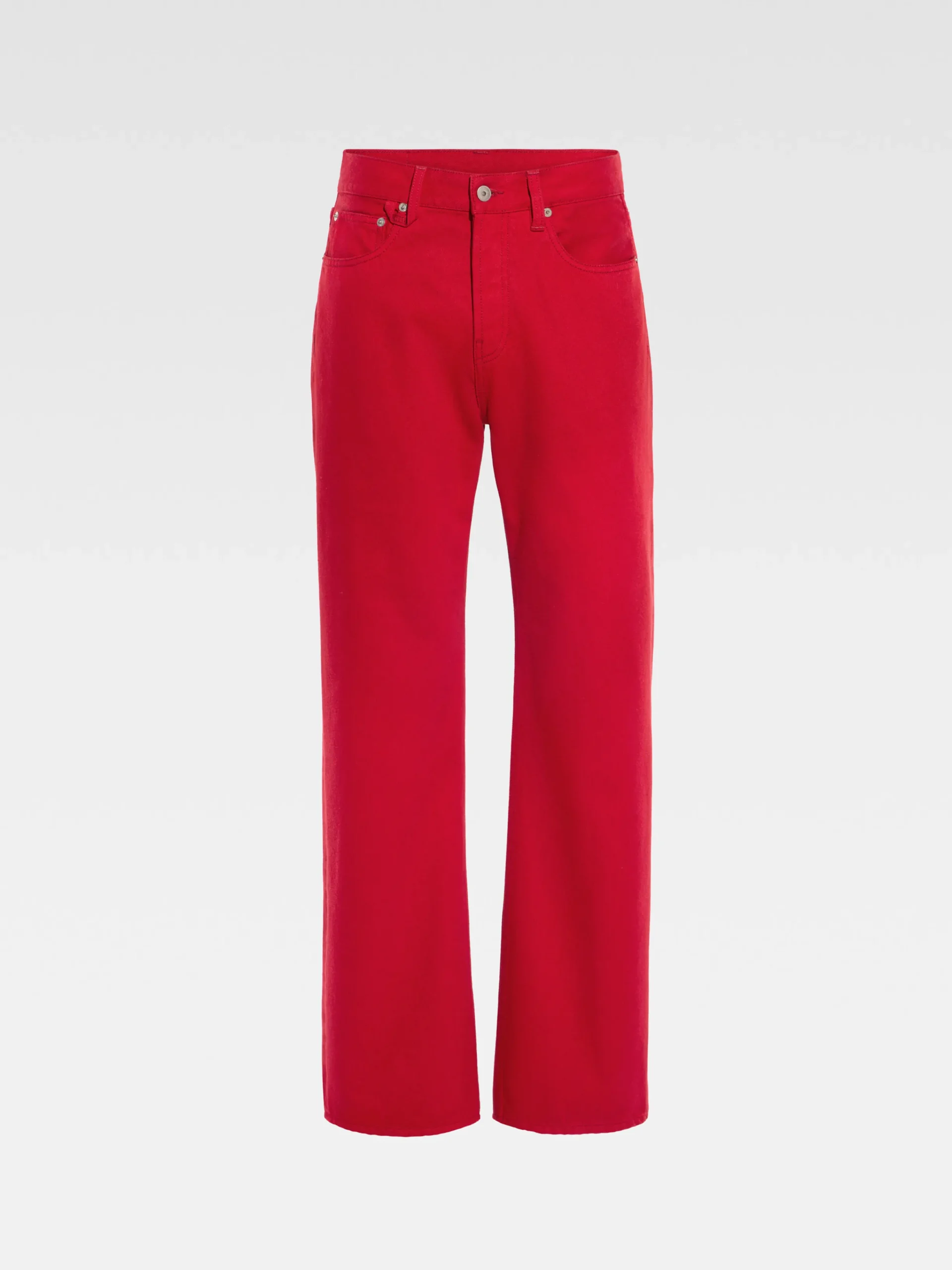 Clearance Jacquemus De de-Nîmes rechte denim broek Red