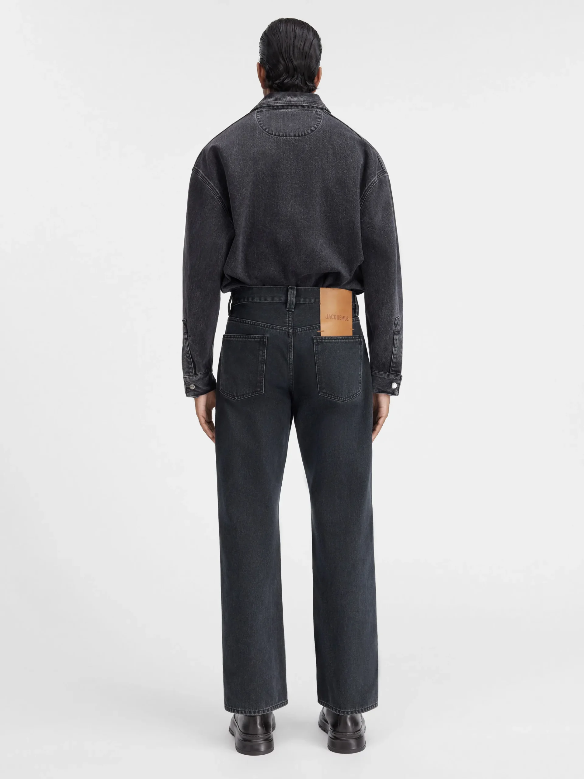 Clearance Jacquemus De de-Nîmes rechte denim broek Black