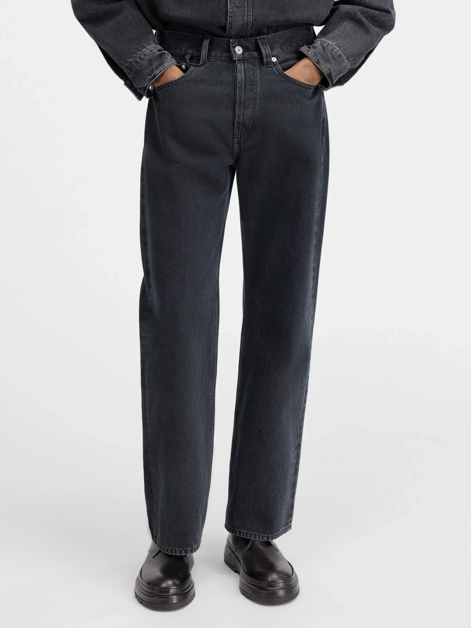 Clearance Jacquemus De de-Nîmes rechte denim broek Black