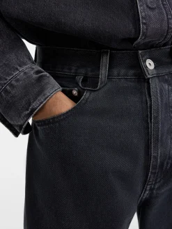 Clearance Jacquemus De de-Nîmes rechte denim broek Black