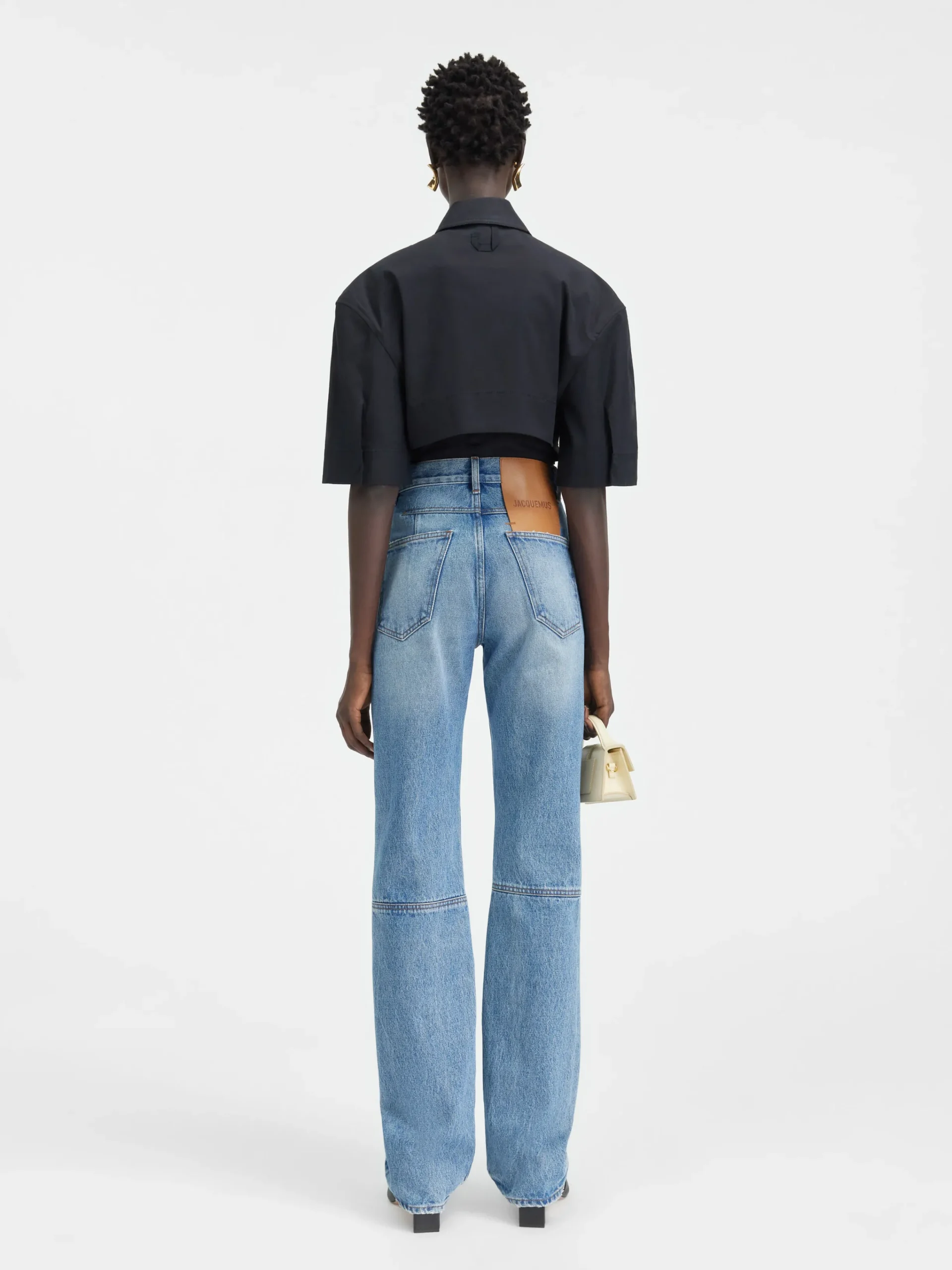 Clearance Jacquemus De de-Nîmes rechte denim broek Blue/Tabac