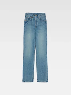 Clearance Jacquemus De de-Nîmes rechte denim broek Blue/Tabac