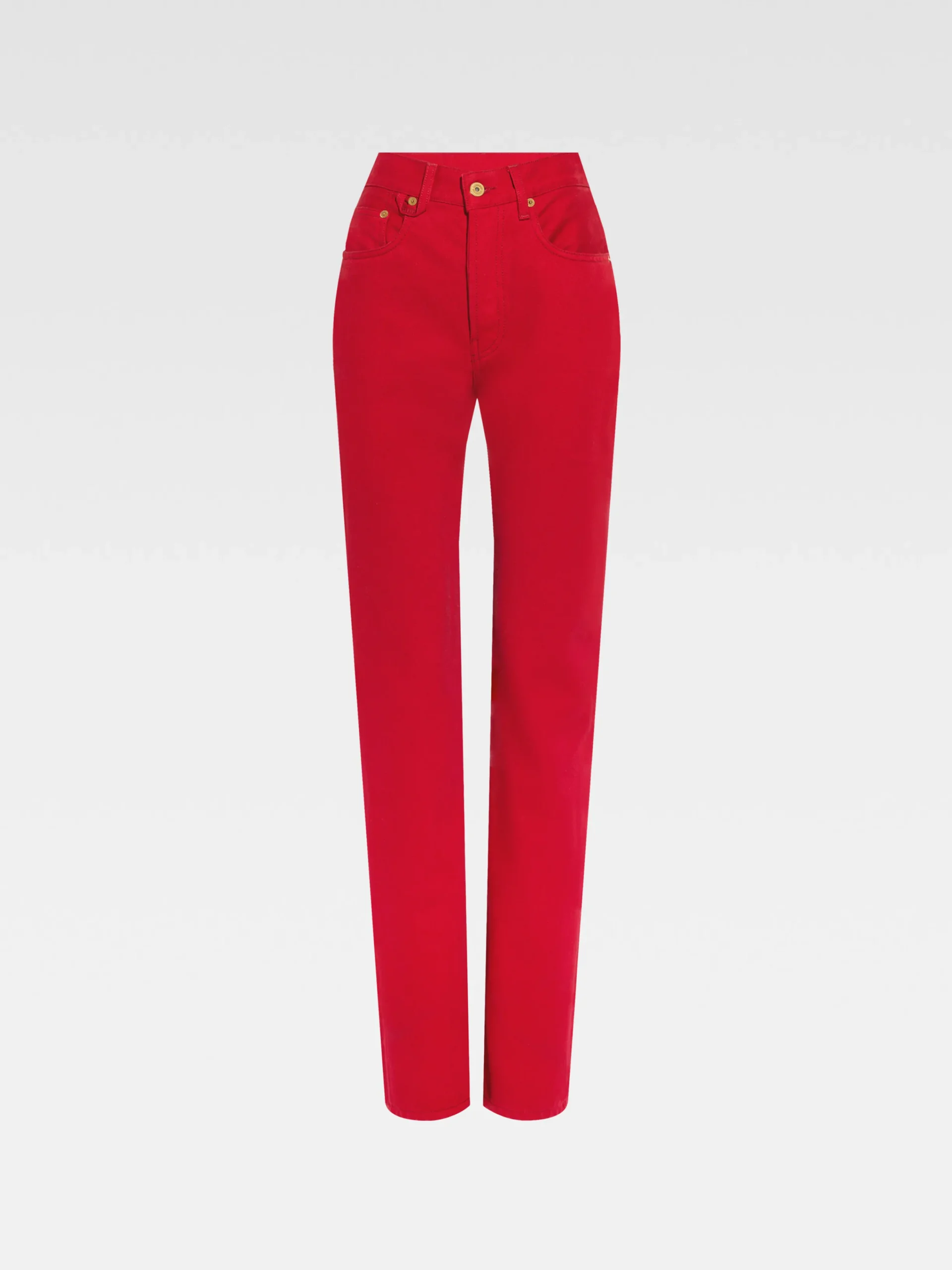 Outlet Jacquemus De de-Nîmes rechte denim broek Red