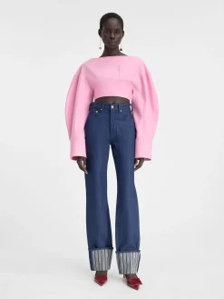 Discount Jacquemus De de-Nîmes rechte denim broek