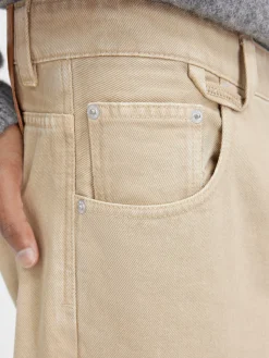Outlet Jacquemus De de-N&icirc;mes wijde denim broek Beige