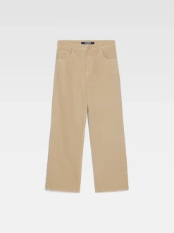 Outlet Jacquemus De de-N&icirc;mes wijde denim broek Beige
