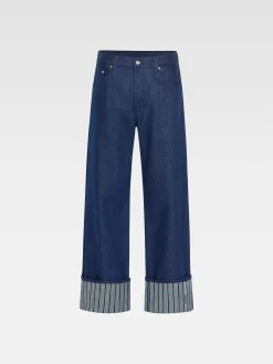 Online Jacquemus De de-N&icirc;mes wijde denim broek