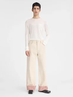 Fashion Jacquemus De de-Nîmes wijde denim broek