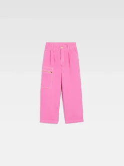Discount Jacquemus De de-N&icirc;mes wijde denim broek voor kinderen Pink