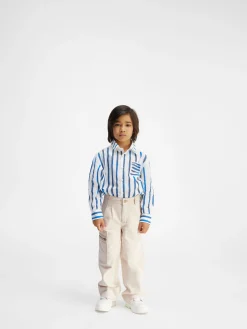 Fashion Jacquemus De de-Nîmes wijde denim broek voor kinderen Off-White