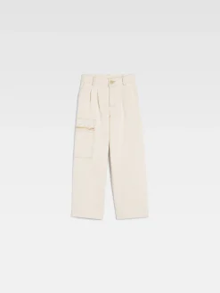 Fashion Jacquemus De de-Nîmes wijde denim broek voor kinderen Off-White