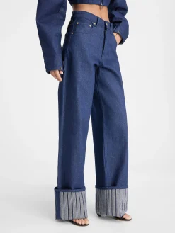 Hot Jacquemus De de-N&icirc;mes wijde denim broek
