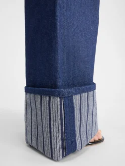 Hot Jacquemus De de-N&icirc;mes wijde denim broek