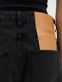 Clearance Jacquemus De de-N&icirc;mes wijde denim broek Black