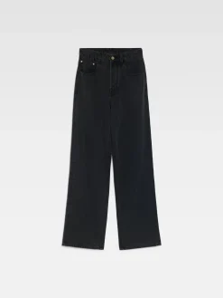 Clearance Jacquemus De de-N&icirc;mes wijde denim broek Black