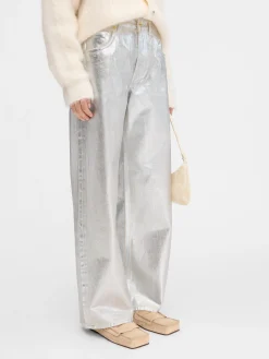 Discount Jacquemus De de-Nîmes wijde spijkerbroek Silver