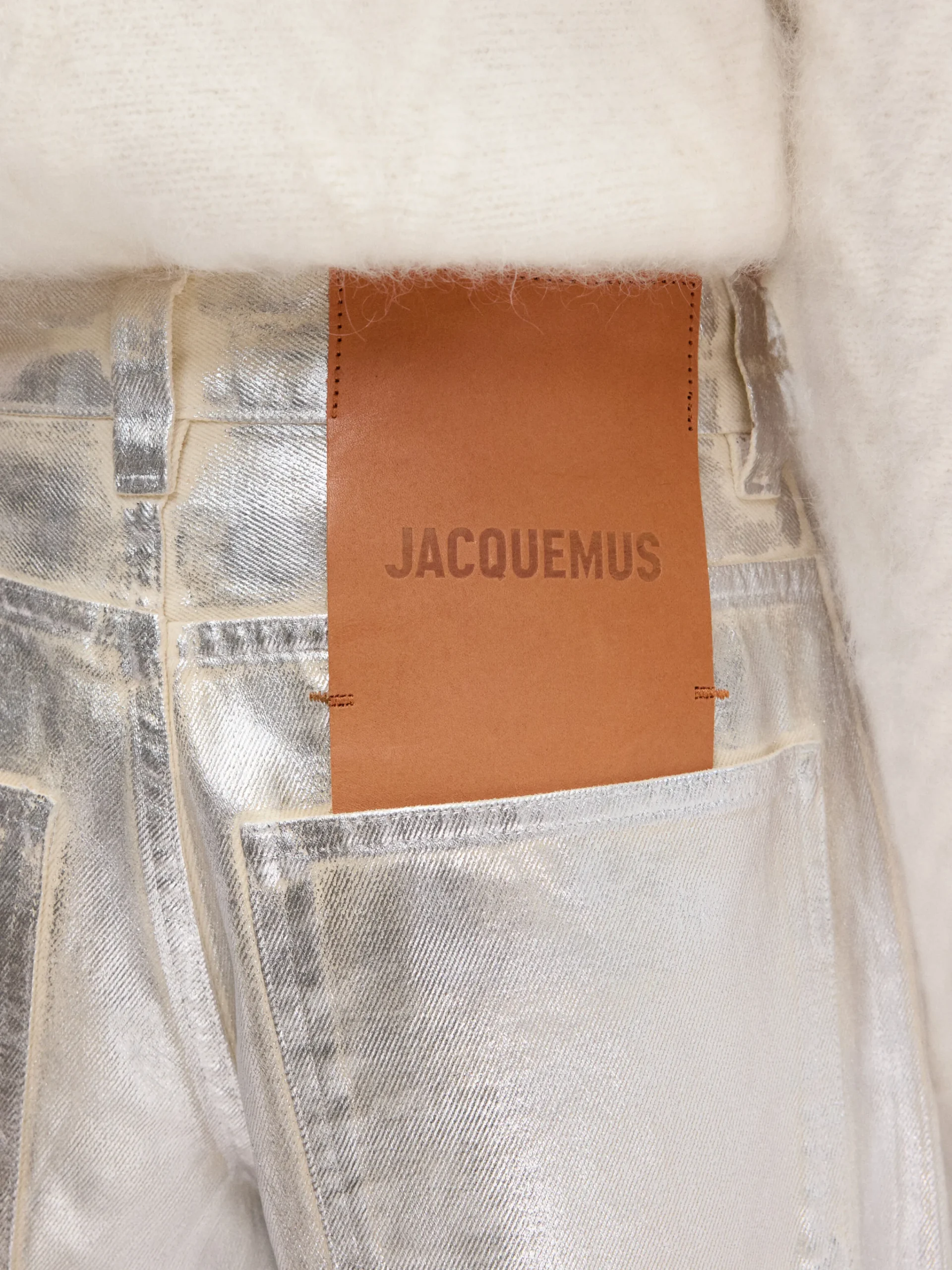 Discount Jacquemus De de-Nîmes wijde spijkerbroek Silver