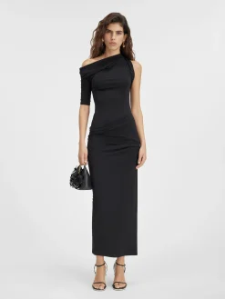Sale Jacquemus De Drapeado jurk Black