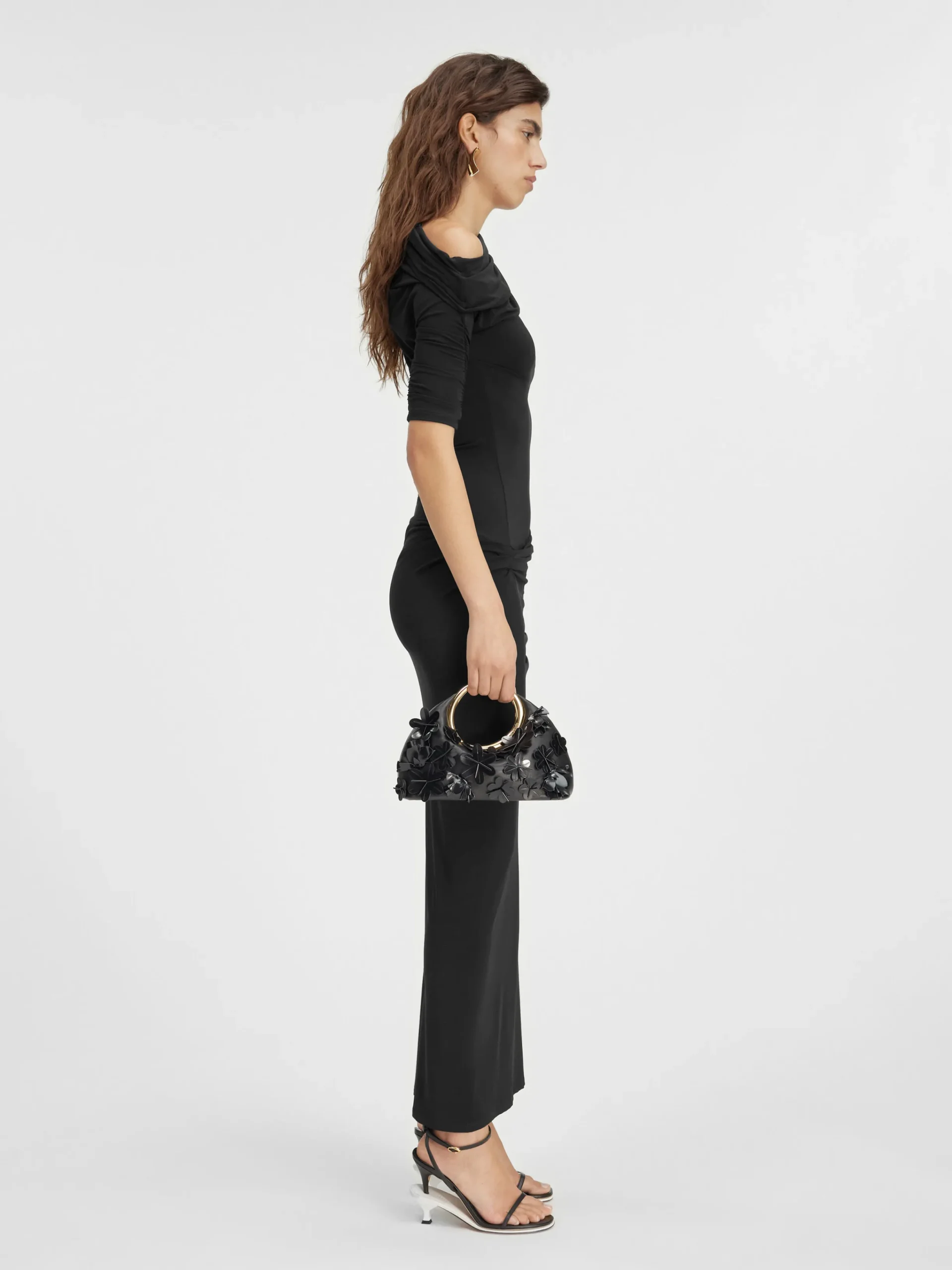 Sale Jacquemus De Drapeado jurk Black