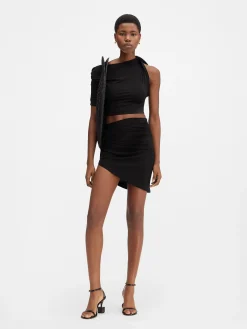 New Jacquemus De Drapeado-minirok Black