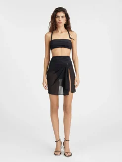 Sale Jacquemus De Drapeado pareo Black