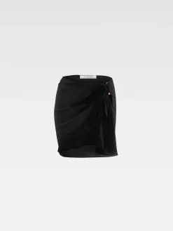 Sale Jacquemus De Drapeado pareo Black