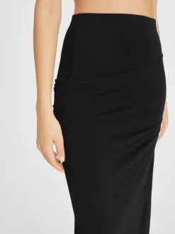 Fashion Jacquemus De Drapeado rok Black