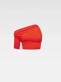Clearance Jacquemus De Drapeado top Orange