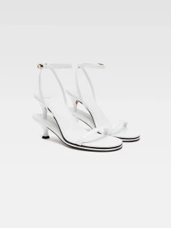 Hot Jacquemus De dubbele sandalen White