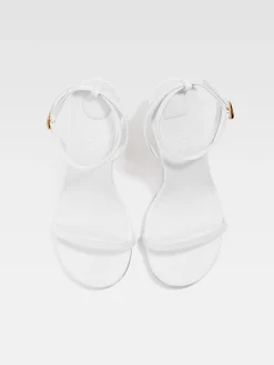 Hot Jacquemus De dubbele sandalen White
