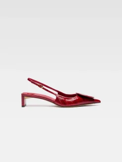 Outlet Jacquemus De Duelo lage slingbacks DarkRed