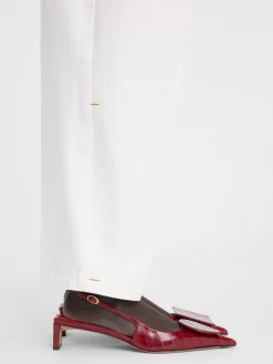 Outlet Jacquemus De Duelo lage slingbacks DarkRed