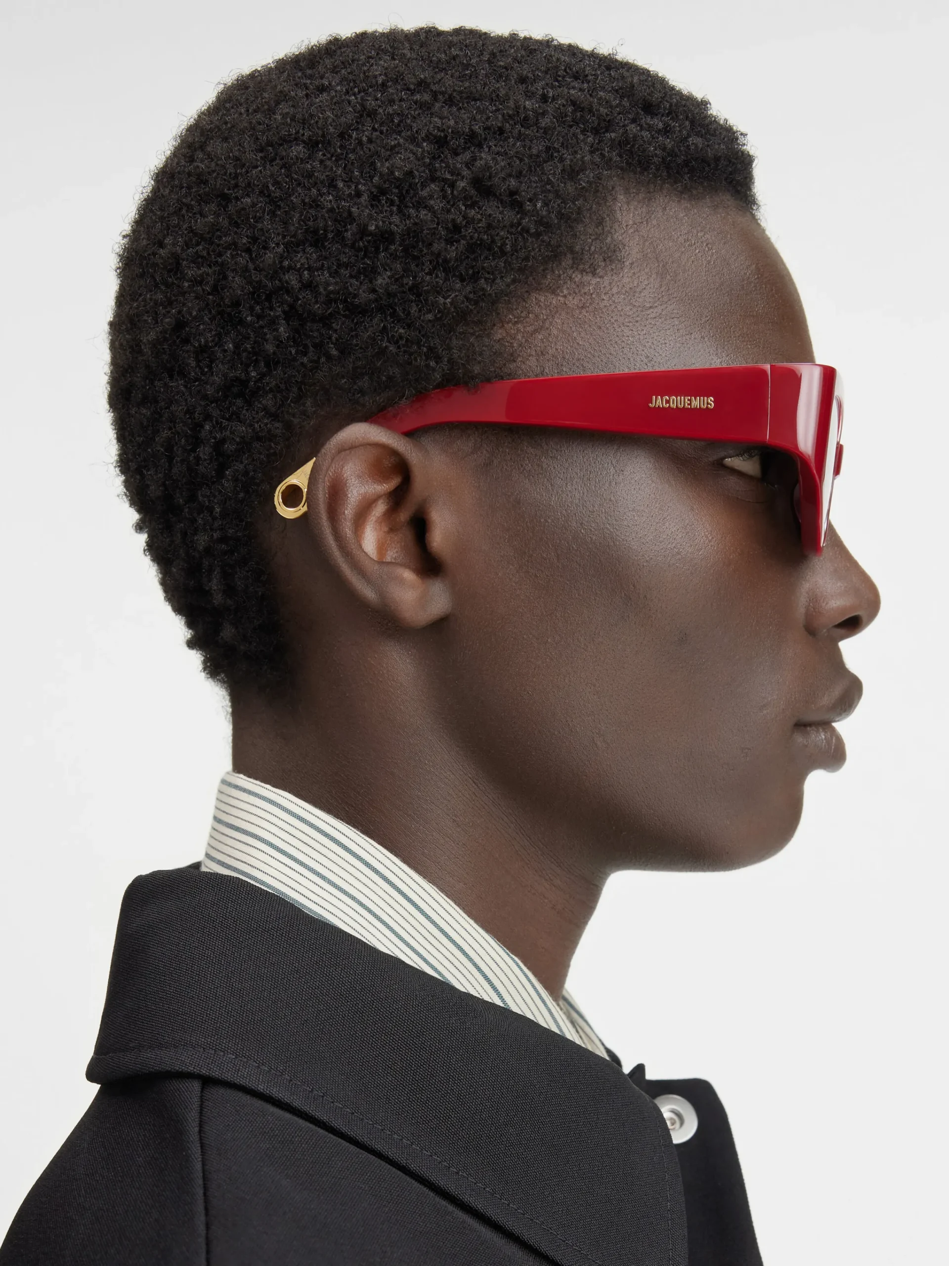 Discount Jacquemus De Gala zonnebril Burgundy