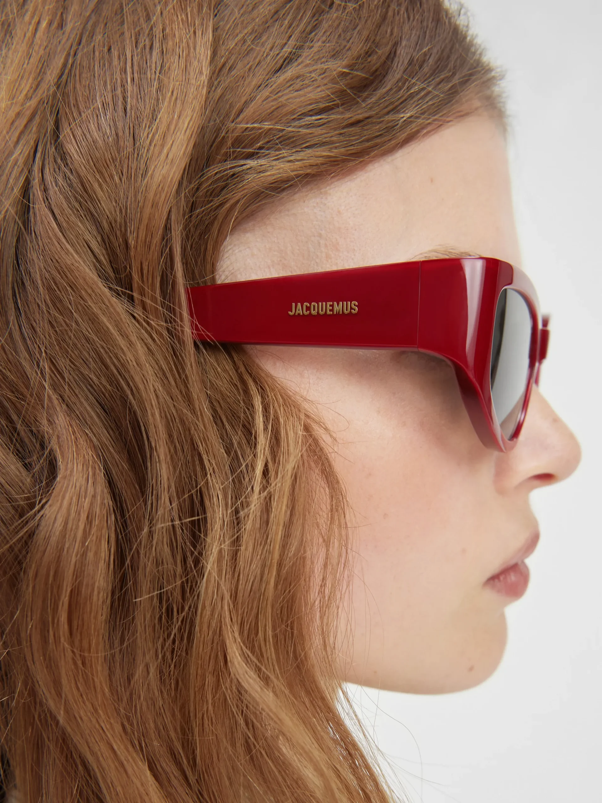 Discount Jacquemus De Gala zonnebril Burgundy