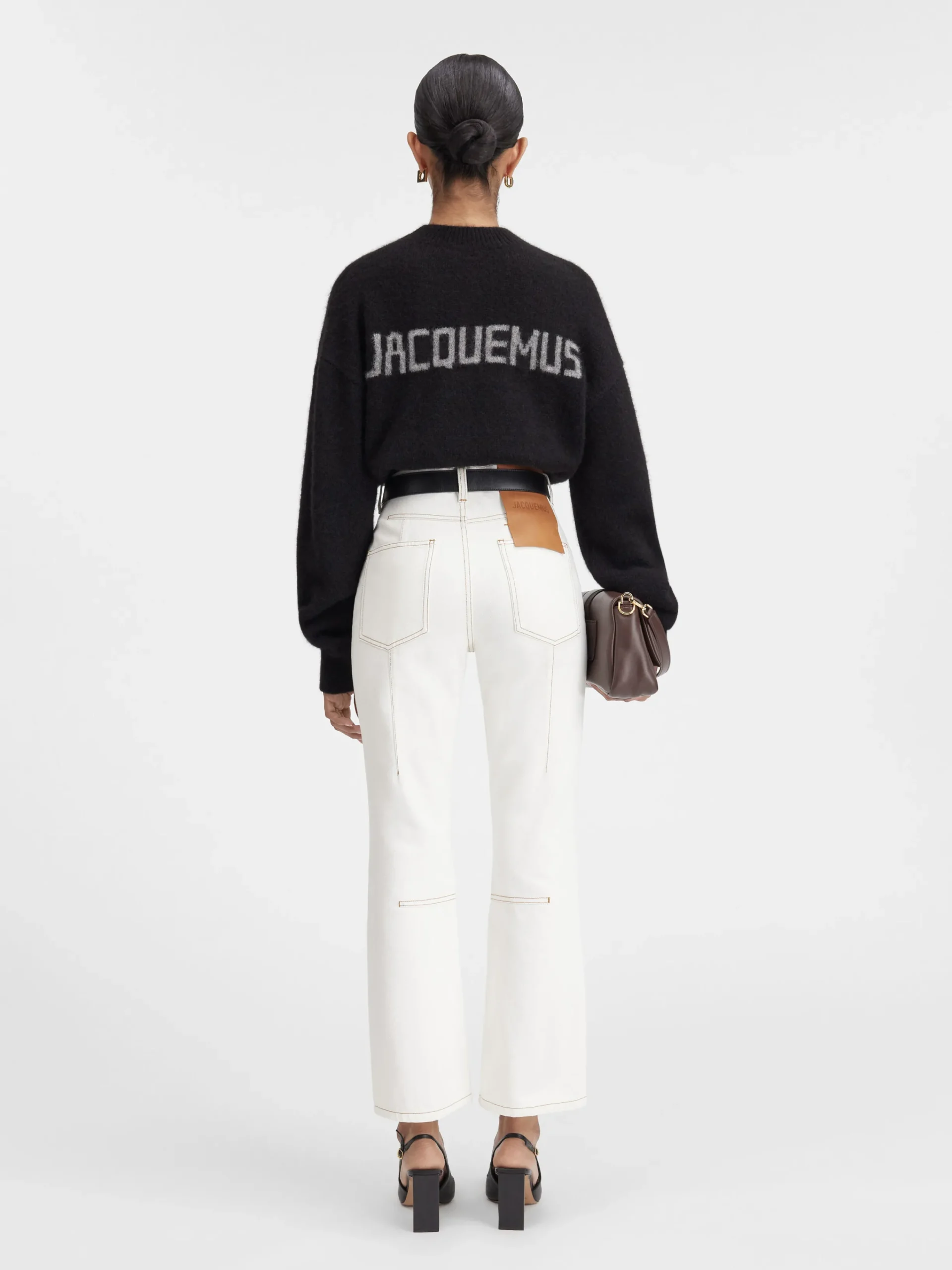 Hot Jacquemus De gebreide trui Black