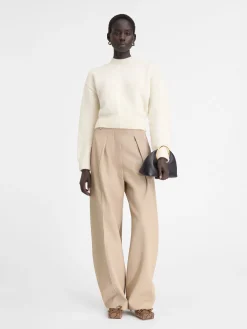 New Jacquemus De gebreide trui LightBeige