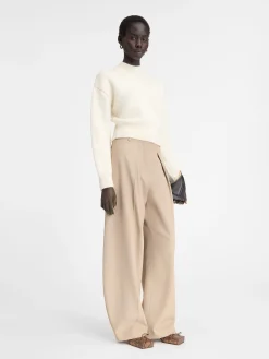 New Jacquemus De gebreide trui LightBeige