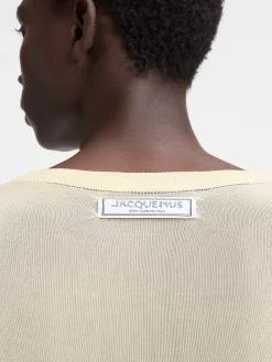Best Jacquemus De gebreide Paseo LightYellow