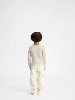 Discount Jacquemus De gebreide Pau voor kinderen Off-White