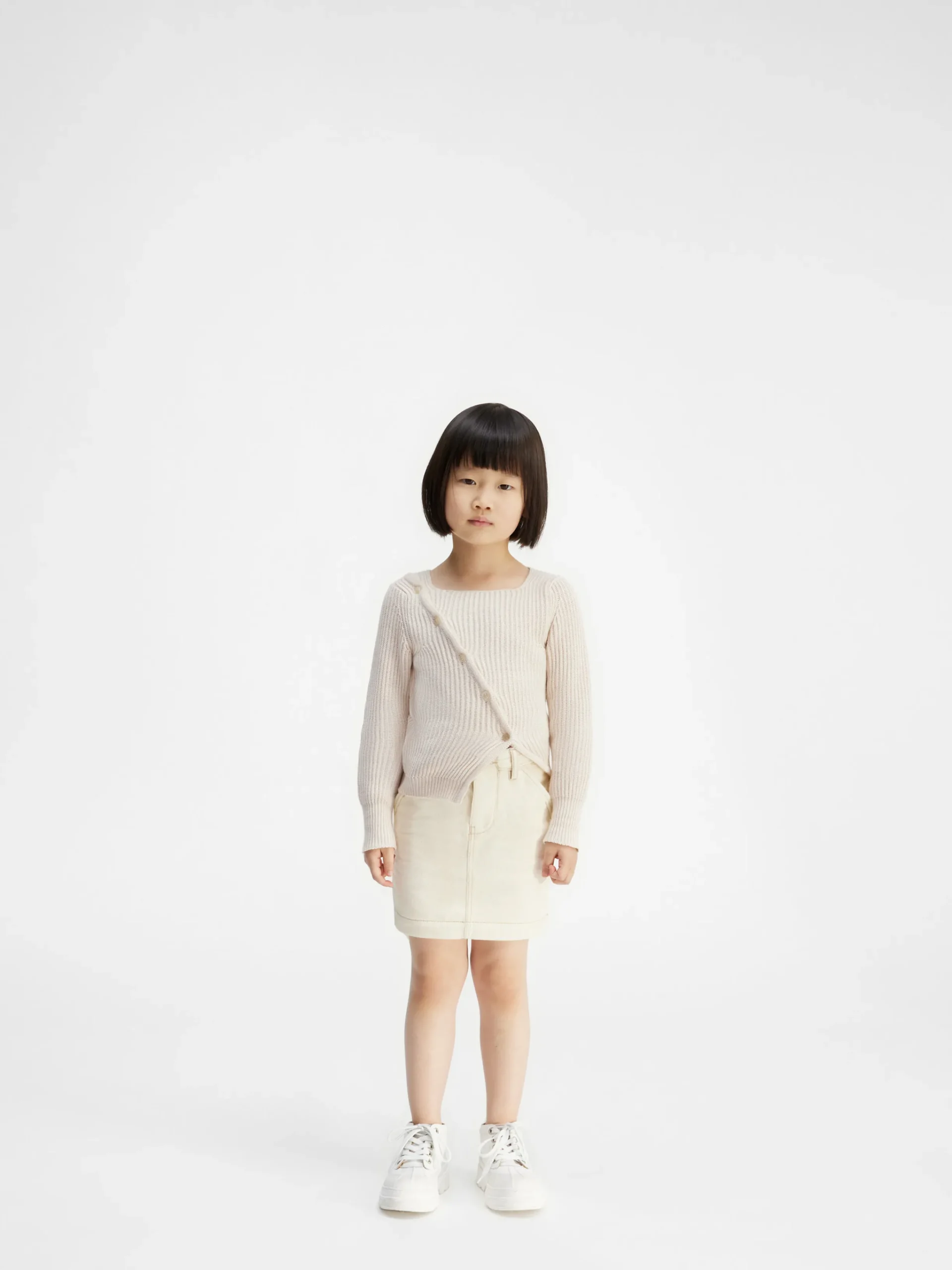 Discount Jacquemus De gebreide Pau voor kinderen Off-White