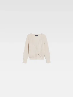 Discount Jacquemus De gebreide Pau voor kinderen Off-White