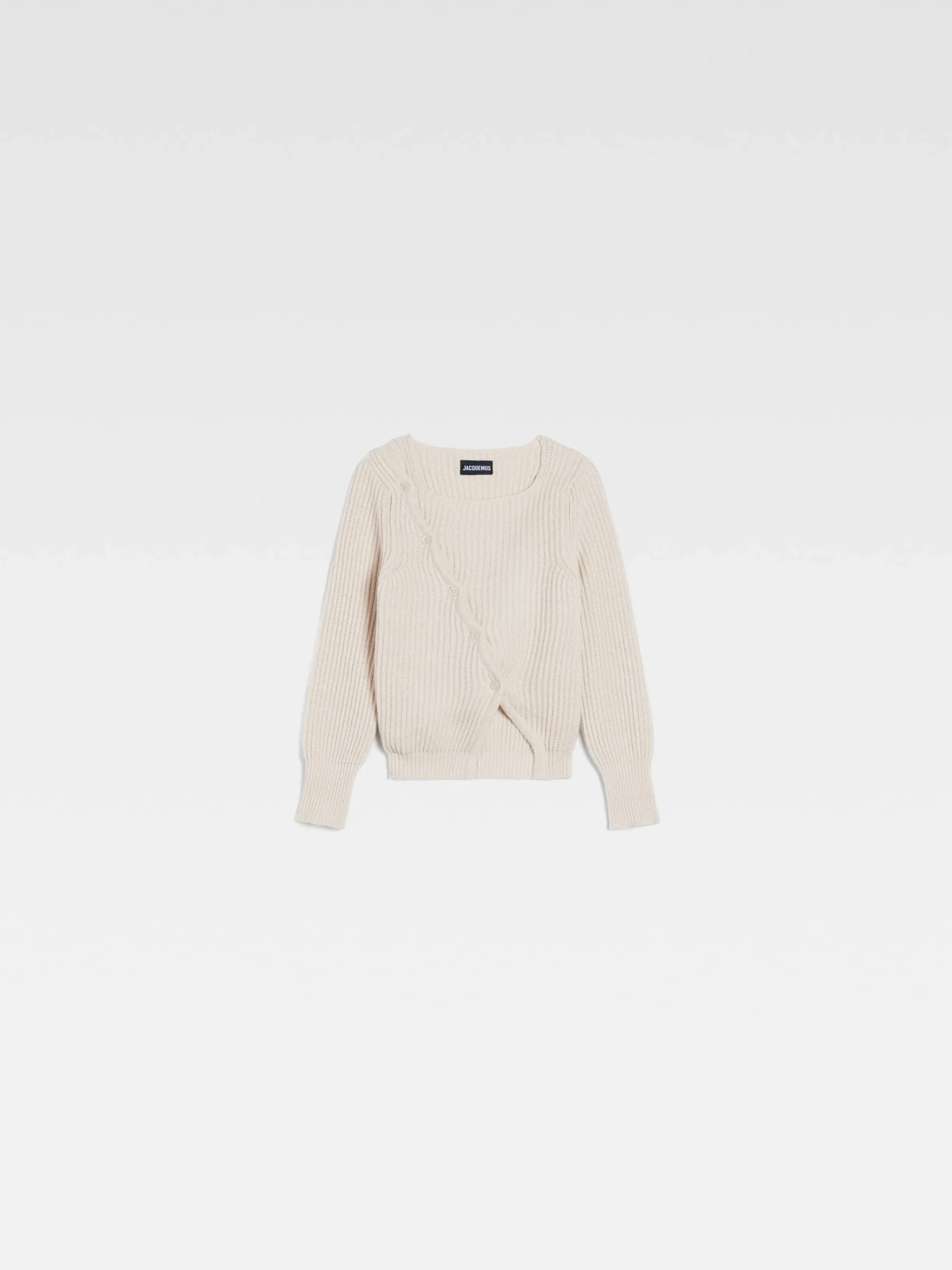 Discount Jacquemus De gebreide Pau voor kinderen Off-White