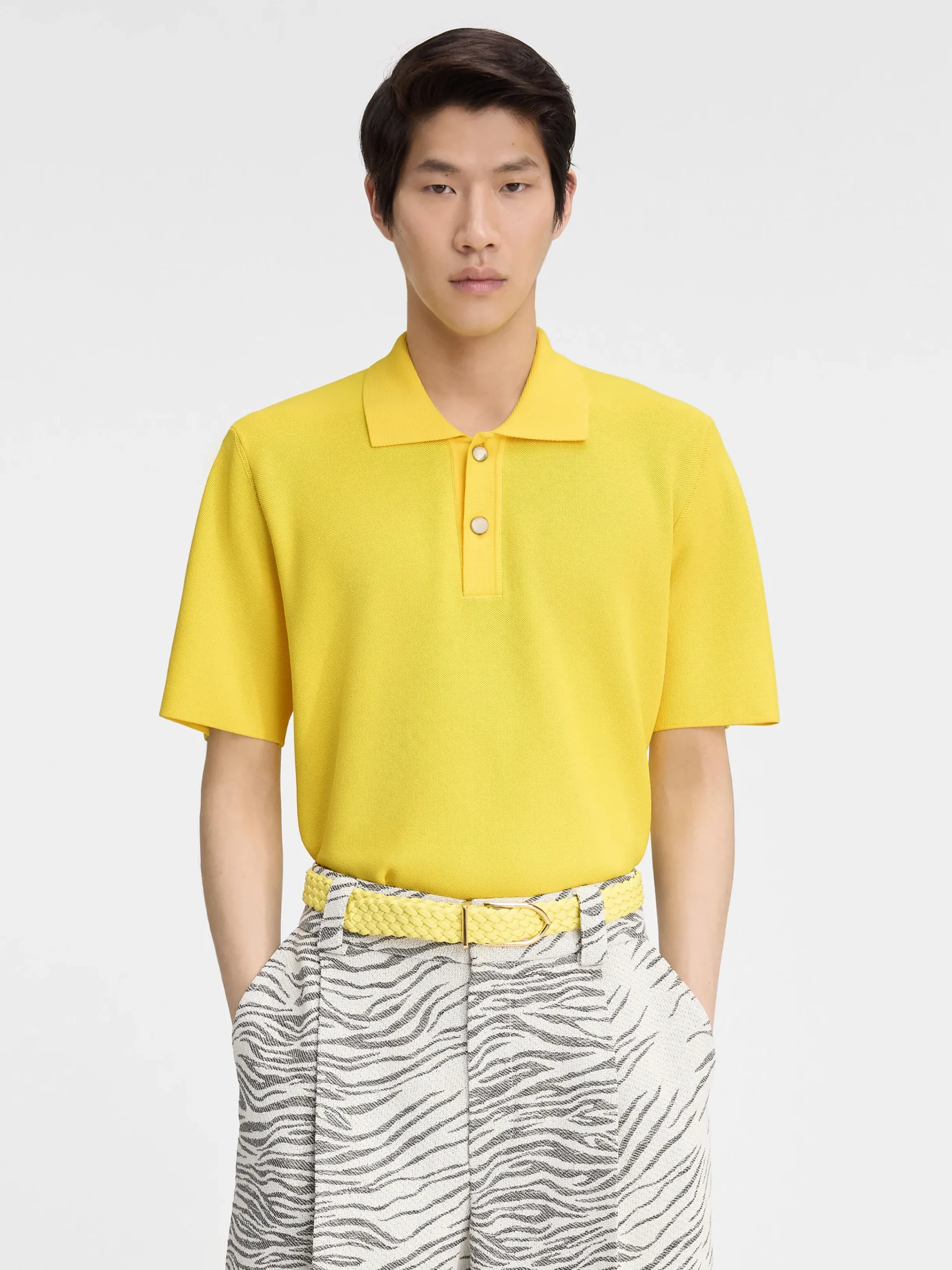 Clearance Jacquemus De gebreide polo Yellow