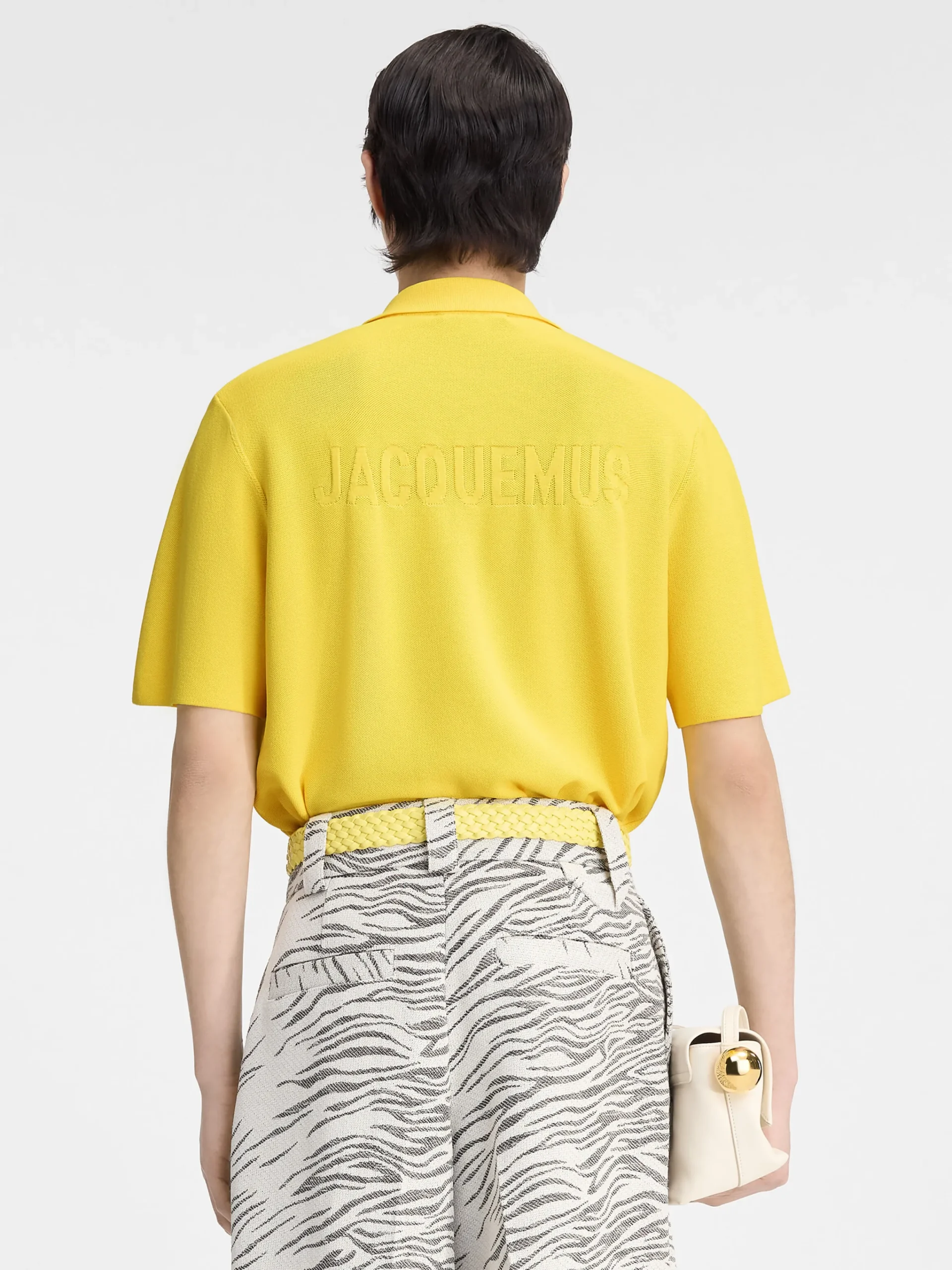 Clearance Jacquemus De gebreide polo Yellow