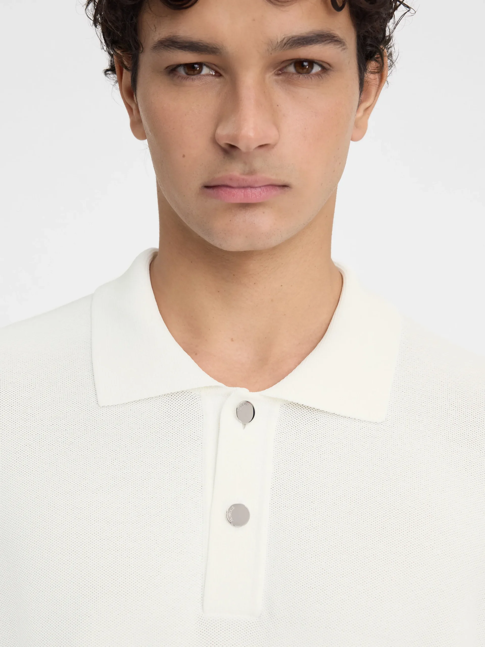 Best Jacquemus De gebreide polo Off-White